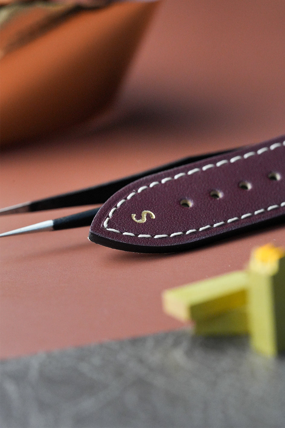 Handmade Leather Strap with Contrast Stitch – 18mm to 22mm