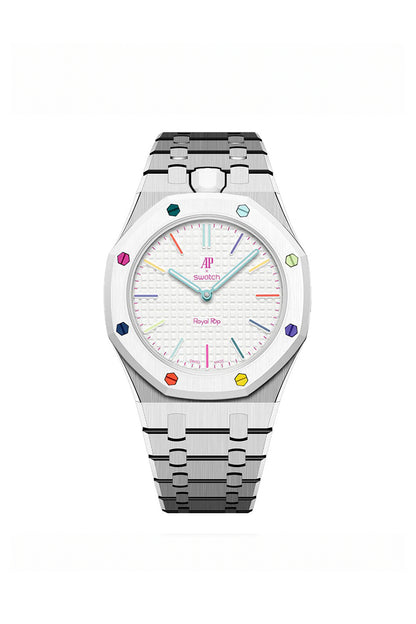 Royal Pop Bracelet – Huit Blanc | Stainless Steel