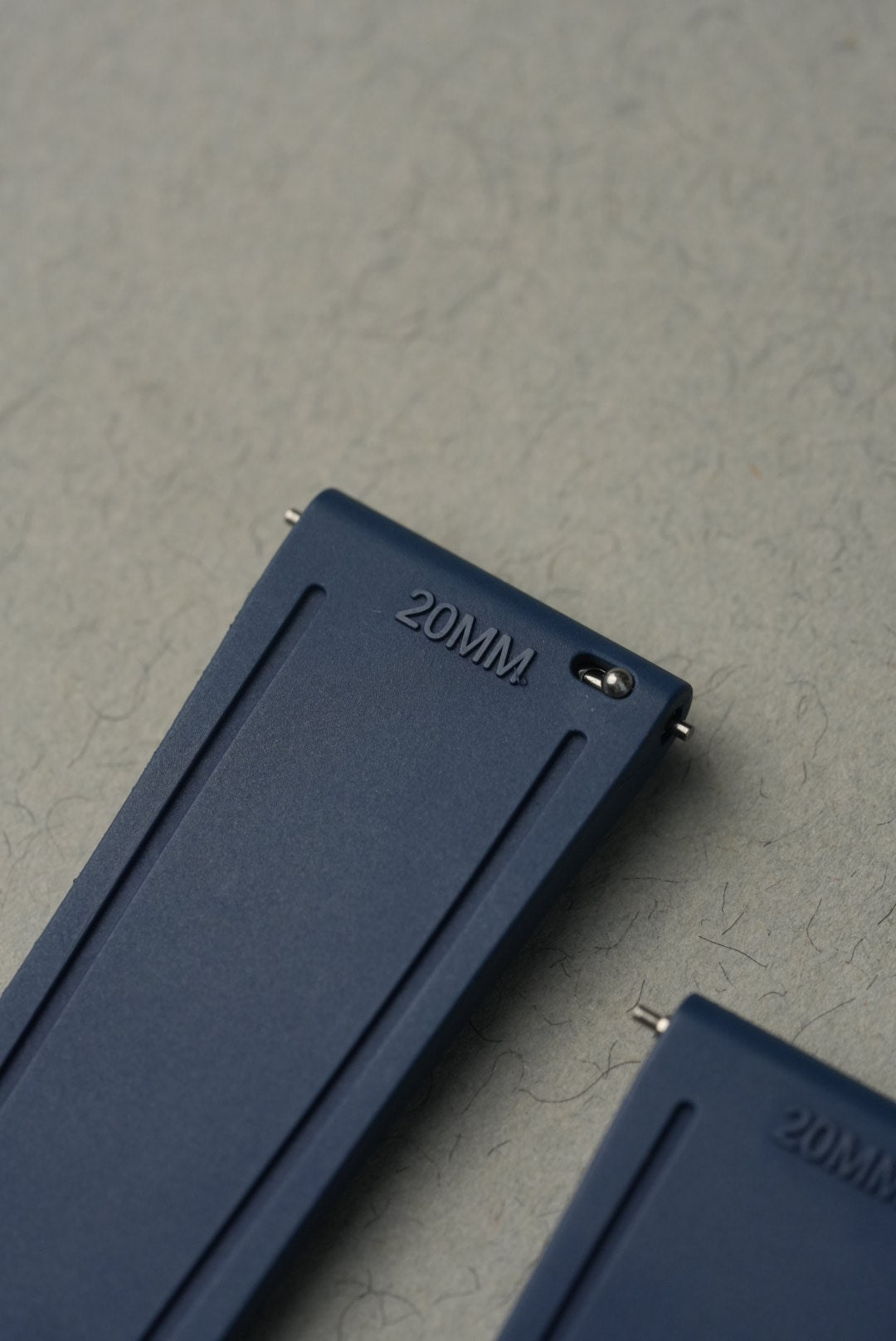 Rubber FKM Straight End Strap For Mission To EarthPhase MoonShine Gold – Navy