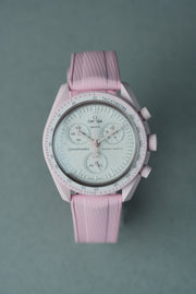 Rubber FKM Straight End Strap For Mission To Venus - Pink