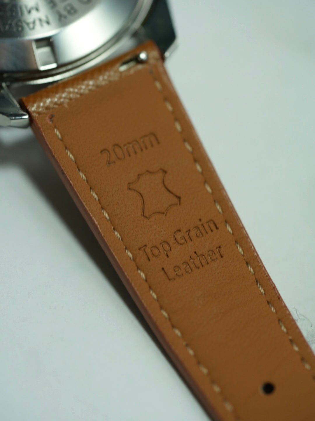 Italian Saffiano Leather For OMEGA Speedmaster Professional - Tan