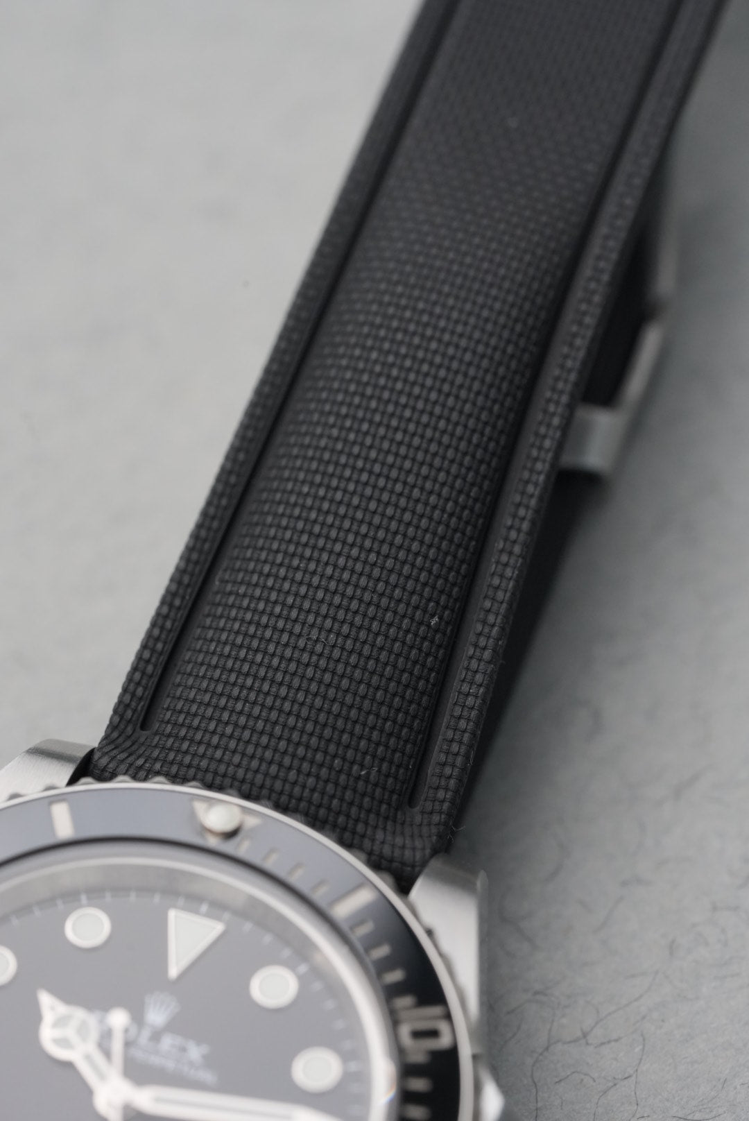 Sailcloth Effect FKM Rubber Strap with Deployant Clasp - For Rolex Submariner