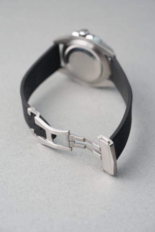 Sailcloth Effect FKM Rubber Strap with Deployant Clasp - For Rolex Submariner