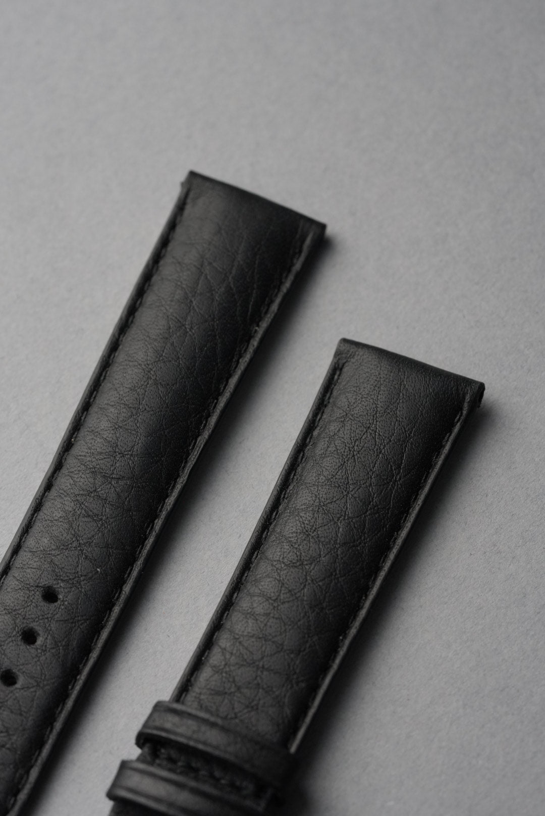 Soft Grain Leather Strap with Nubuck Lining - 18mm to 24mm