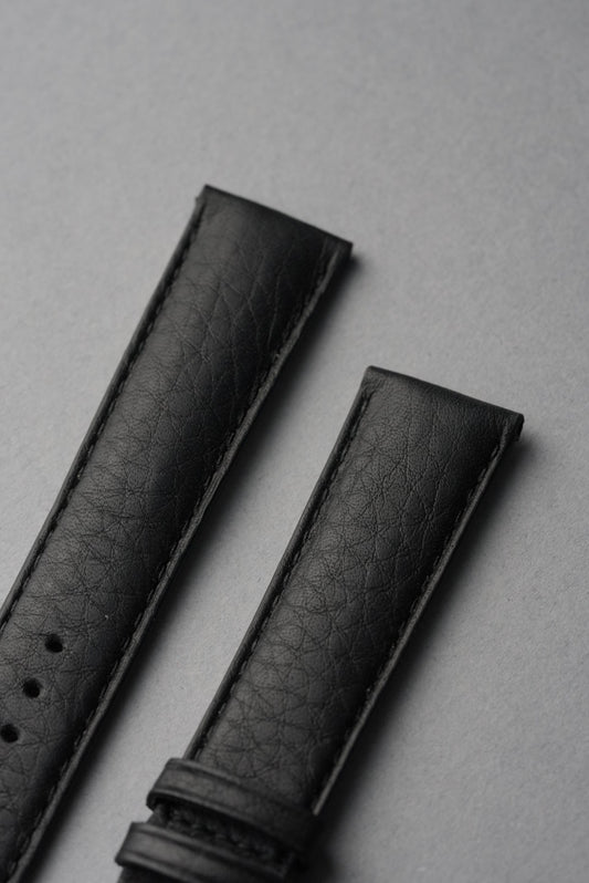 Soft Grain Leather Strap with Nubuck Lining - 18mm to 24mm