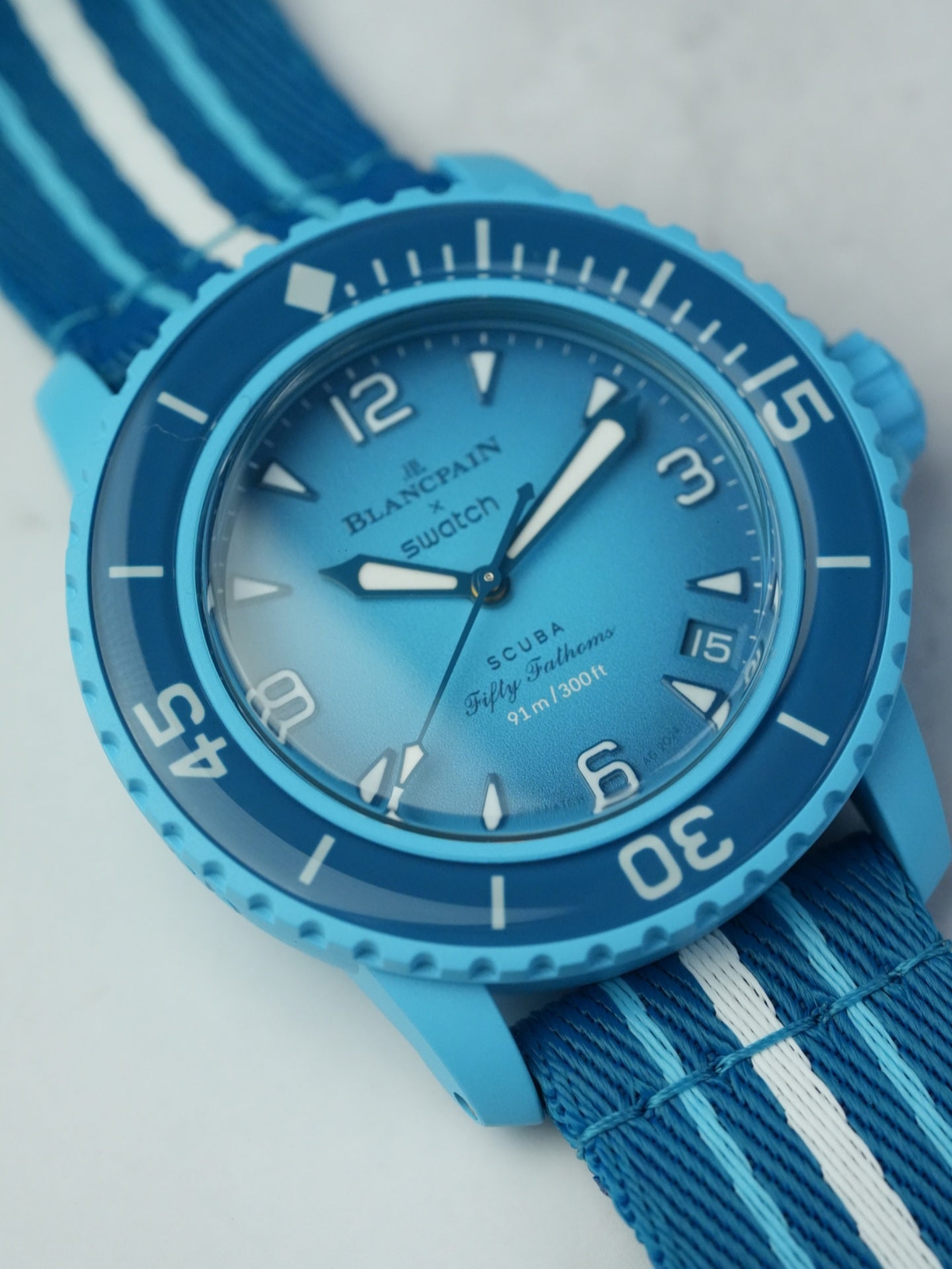 Blancpain X Swatch Fifty Fathoms Scuba Collection: Blue Lagoon