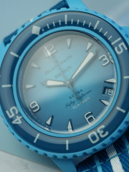 Blancpain X Swatch Fifty Fathoms Scuba Collection: Blue Lagoon