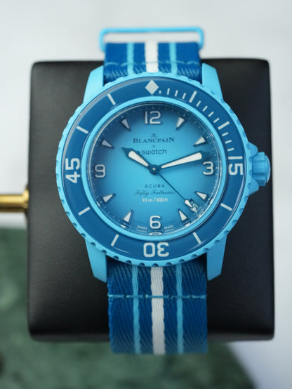 Blancpain X Swatch Fifty Fathoms Scuba Collection: Blue Lagoon