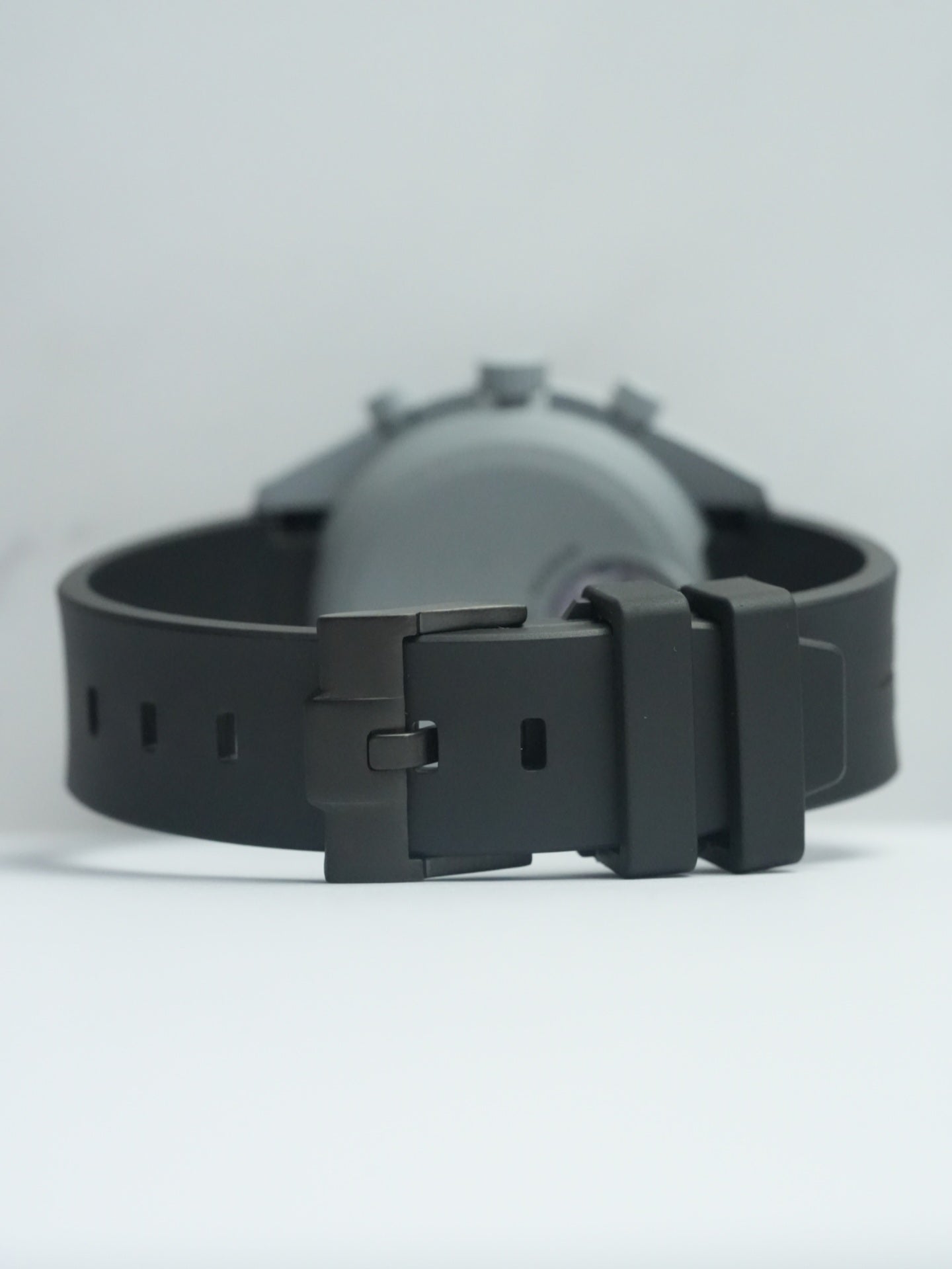 Omega X Swatch EarthPhase MoonSwatch Strap: Black Curved Rubber