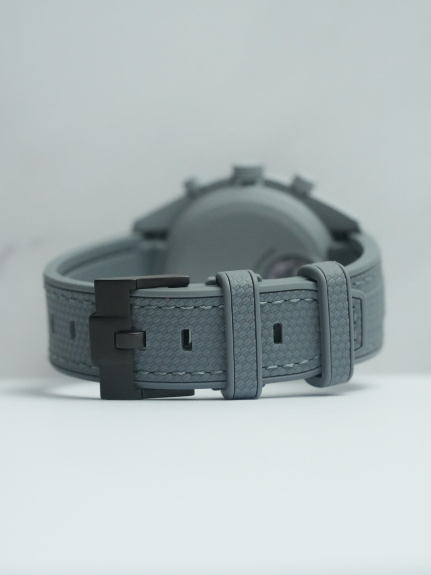 Omega X Swatch EarthPhase MoonSwatch Strap: Grey Rubber Woven