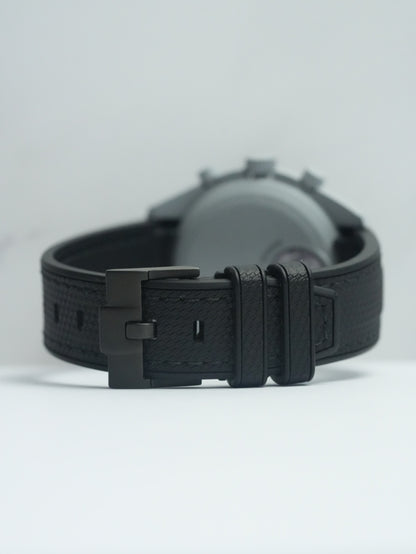 Omega X Swatch EarthPhase "Galileo" MoonSwatch Strap: Black Rubber Woven