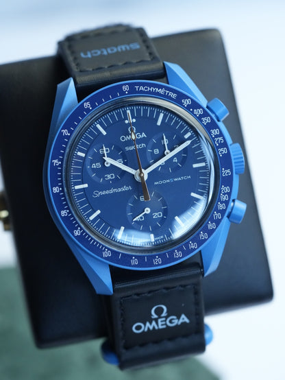 Omega x Swatch MoonSwatch Moonshine Gold Collection - Blue Moon (S033N101-108)