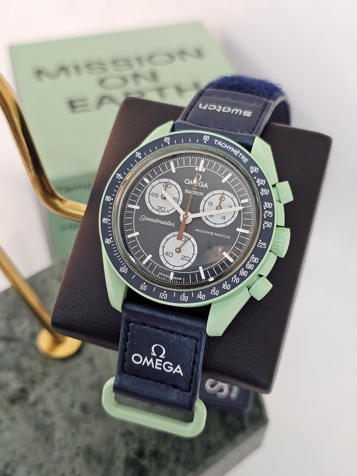 MoonSwatch Mission on Earth | Green & Blue | Buy UK | MGB Watches 