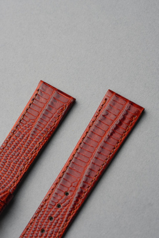 Buy Lizard Grain Leather Strap replacement with Nubuck Lining - 12 mm to 22 mm