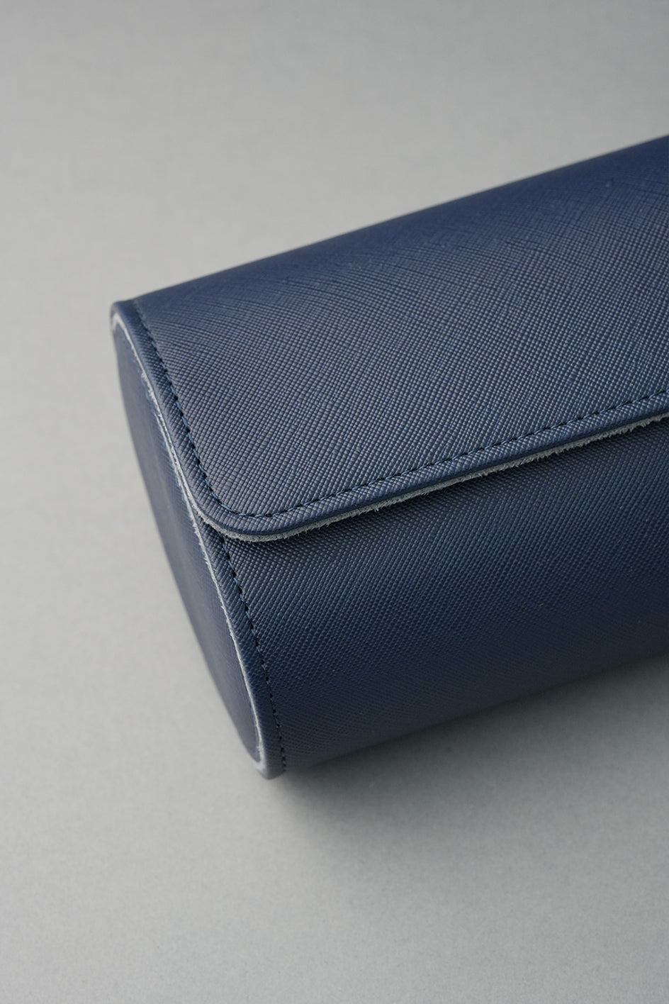 Travel Watch Roll Vegan Crosshatch Leather