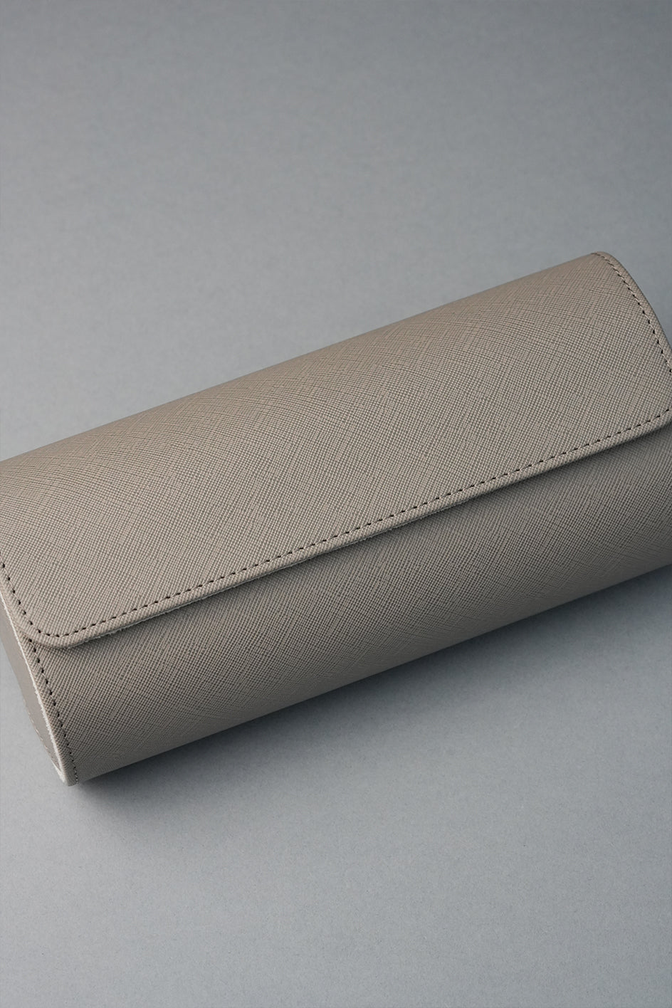 Travel Watch Roll Vegan Crosshatch Leather