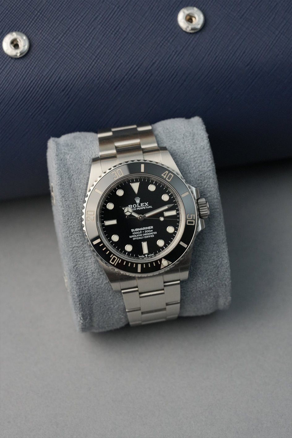 Travel Watch Roll Vegan Crosshatch Leather