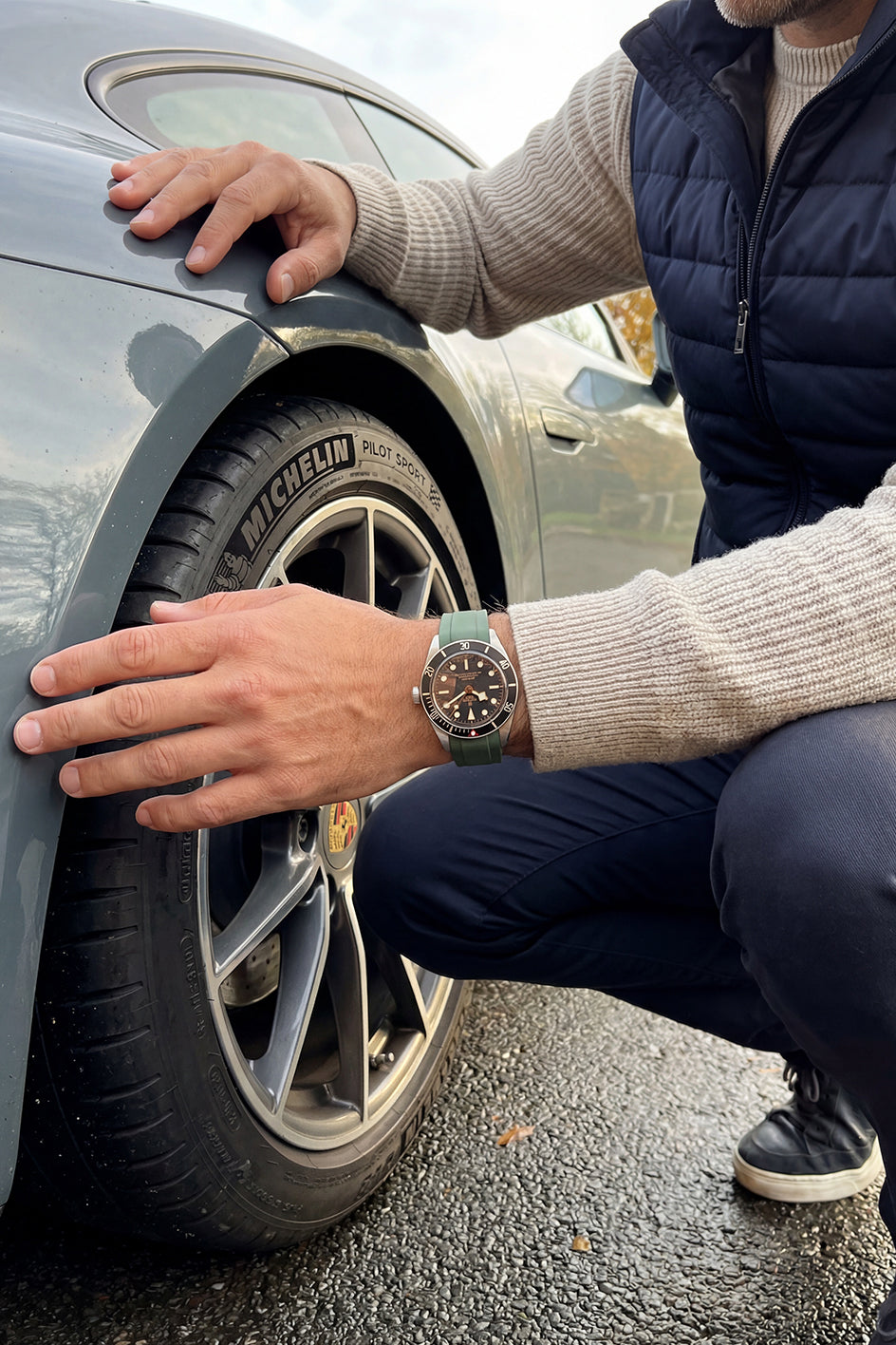 Tudor Black Bay 58 Curved FKM Rubber Strap Replacement 20mm