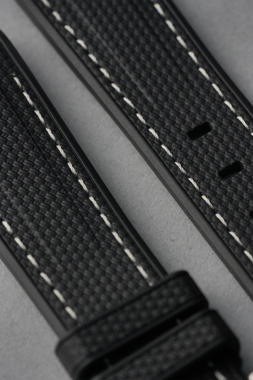 [Factory Sample] Omega x Swatch MoonSwatch Strap - Black with Gun Metal Stitch