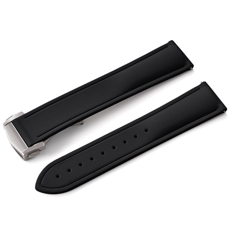 Sailcloth Effect FKM Rubber Strap with Deployant Clasp - For Rolex Submariner