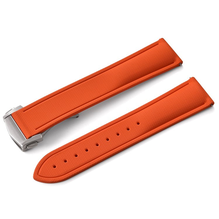 Sailcloth Effect FKM Rubber Strap with Deployant Clasp - For Rolex Submariner