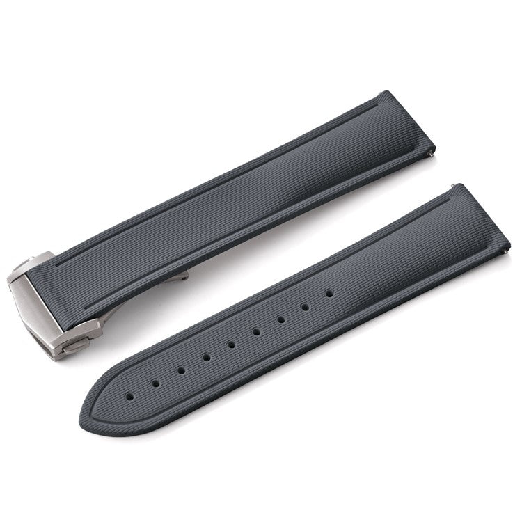 Sailcloth Effect FKM Rubber Strap with Deployant Clasp - For Rolex Submariner