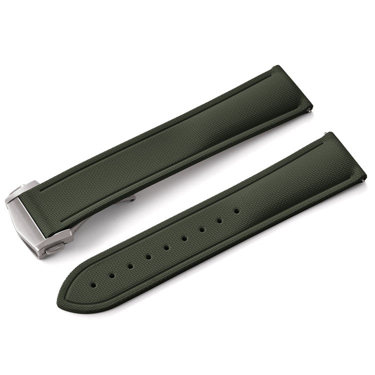 Sailcloth Effect FKM Rubber Strap with Deployant Clasp - For Rolex Submariner