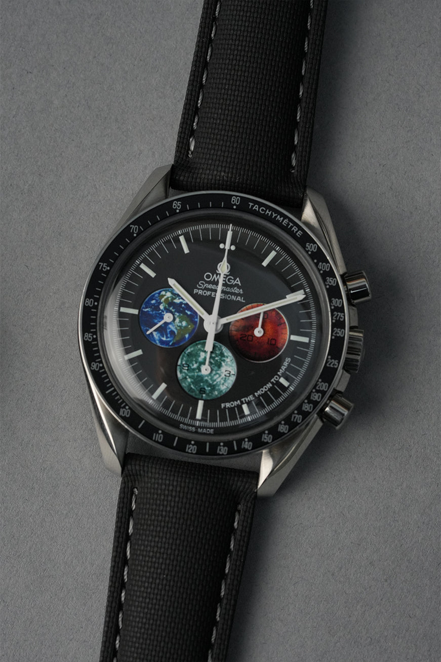 Sailcloth Effect FKM Rubber Strap with Deployant Clasp 20mm-22mm