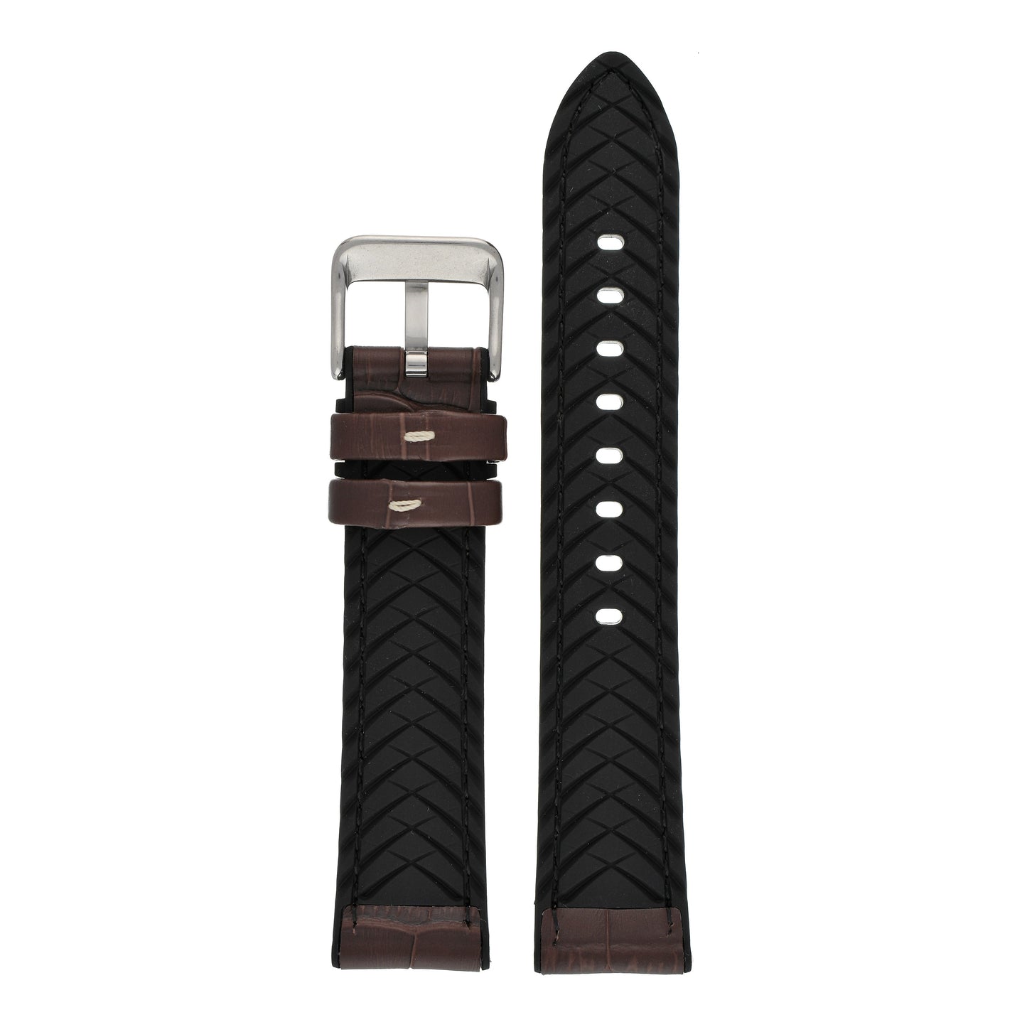 Active Alligator Grain Leather Watch Strap