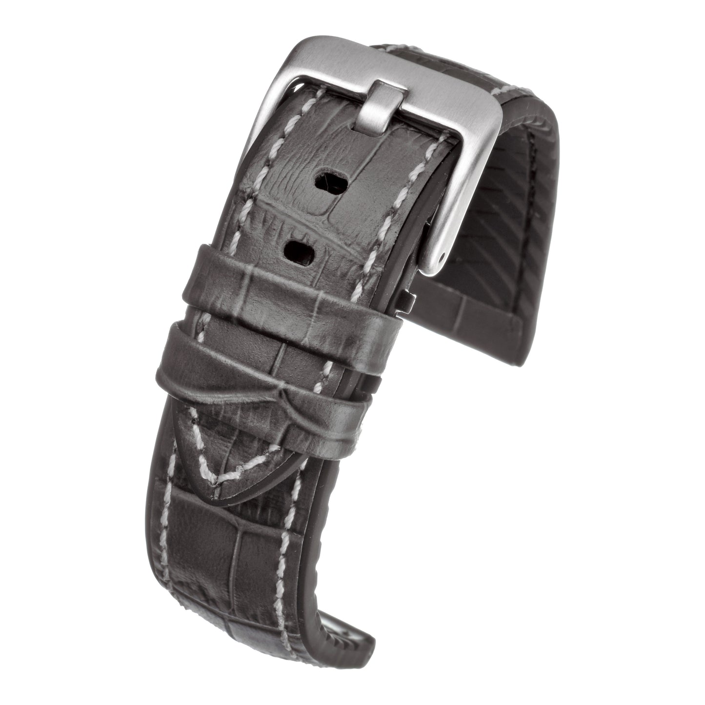 Active Alligator Grain Leather Watch Strap