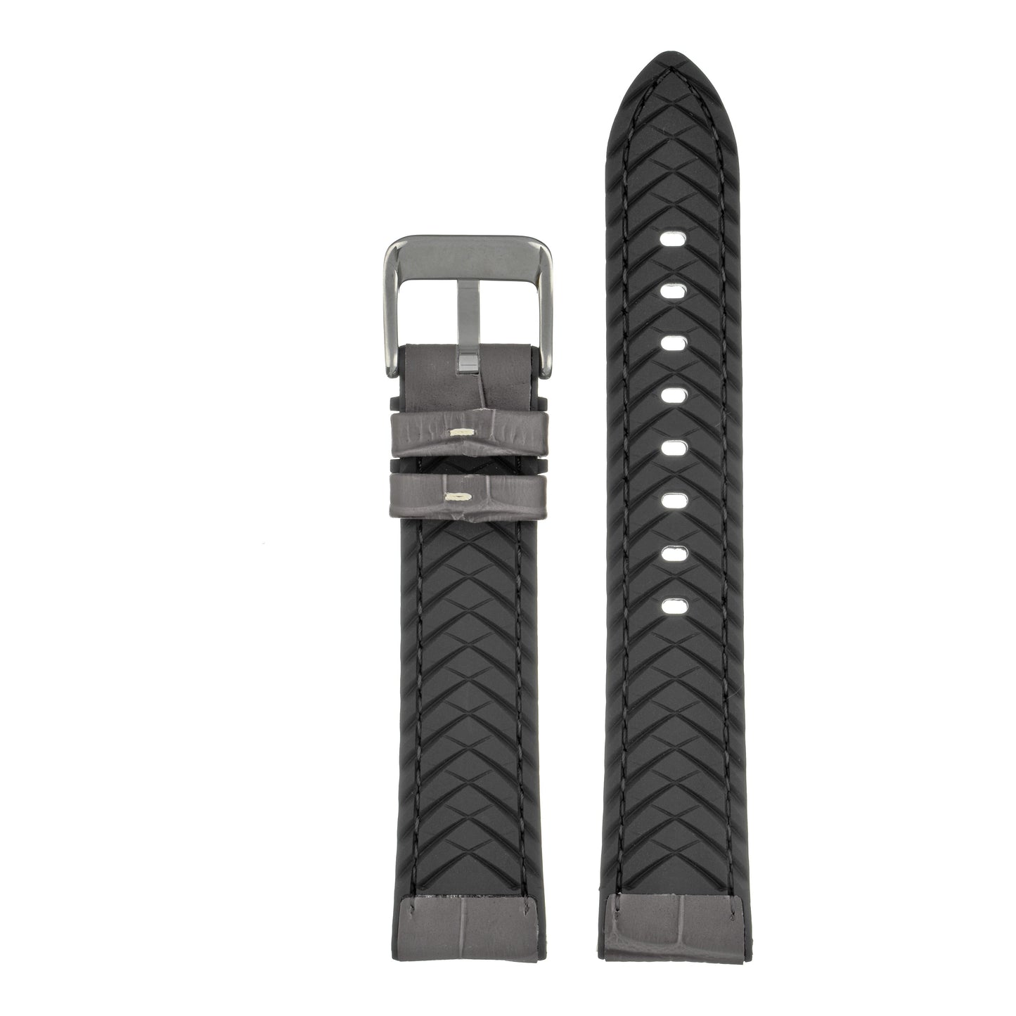 Active Alligator Grain Leather Watch Strap