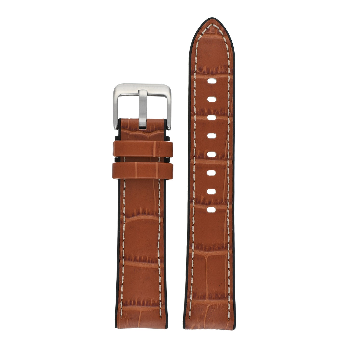 Active Alligator Grain Leather Watch Strap