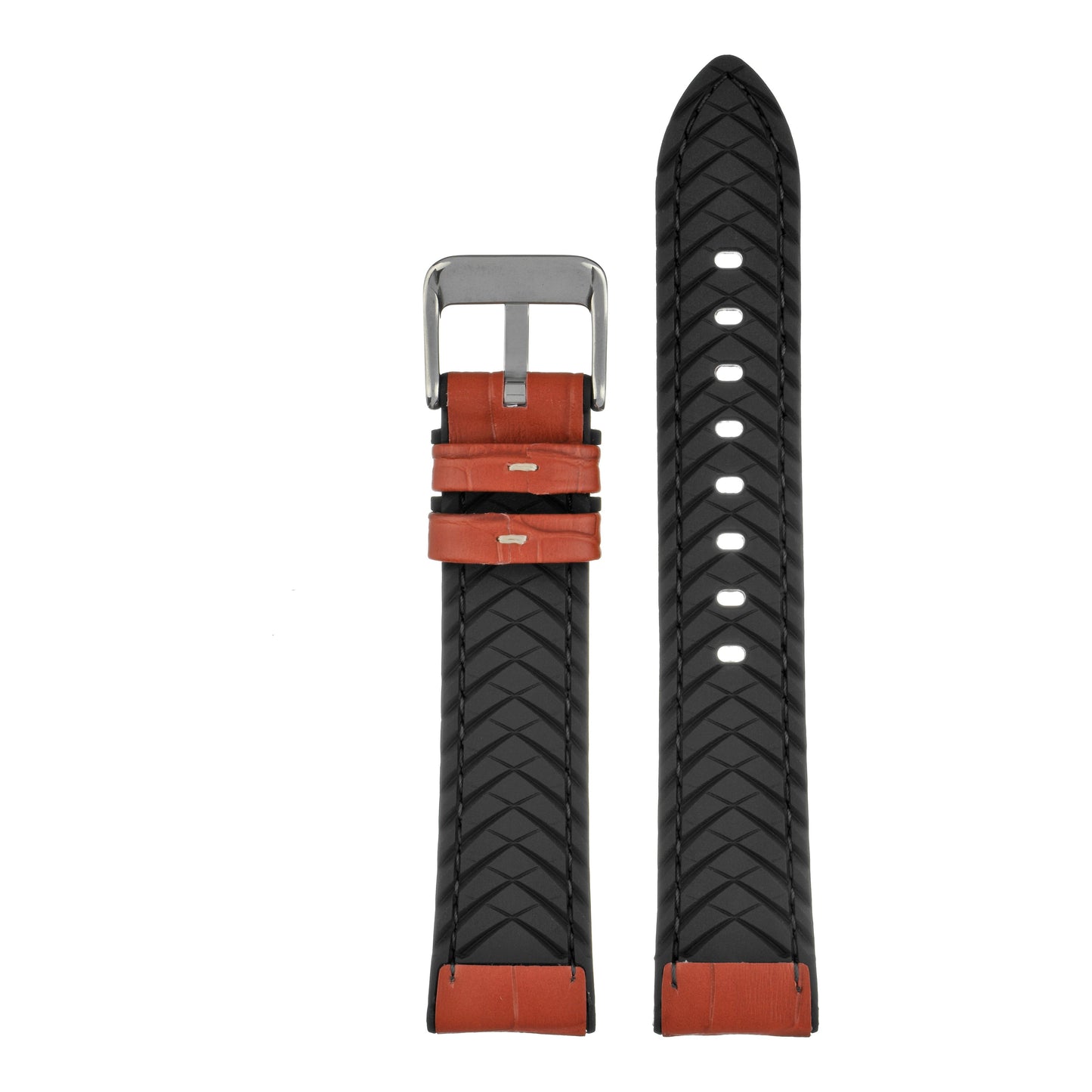 Active Alligator Grain Leather Watch Strap