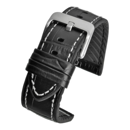 Active Alligator Grain Leather Watch Strap