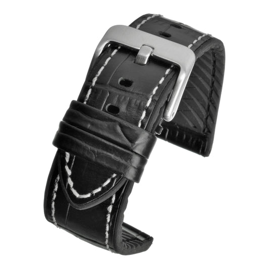 Active Alligator Grain Leather Watch Strap