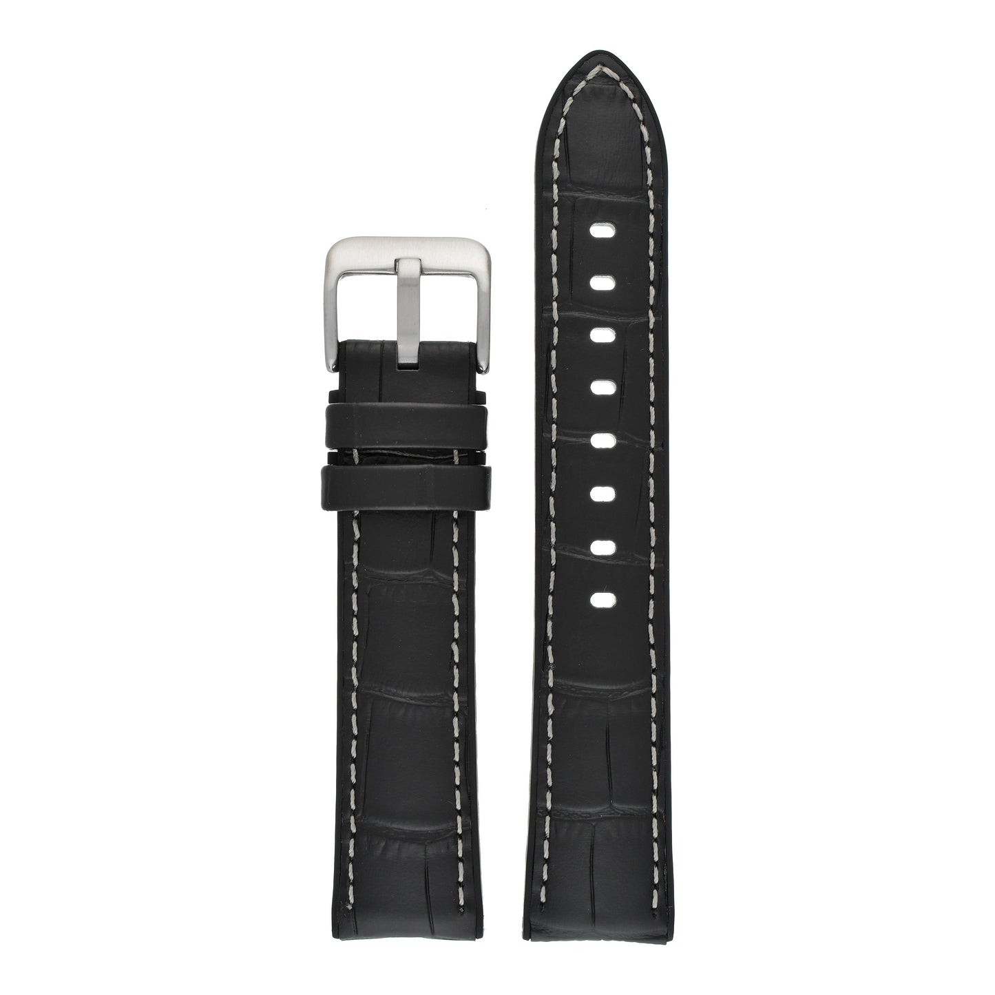 Active Alligator Grain Leather Watch Strap