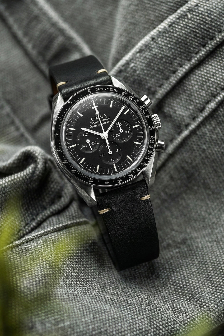 Omega Speedmaster Professional Vintage Calfskin Leather Strap Replacement