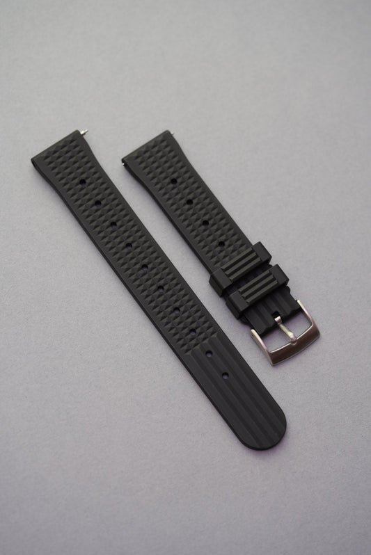 Rubber FKM Waffle Strap for Omega Speedmaster