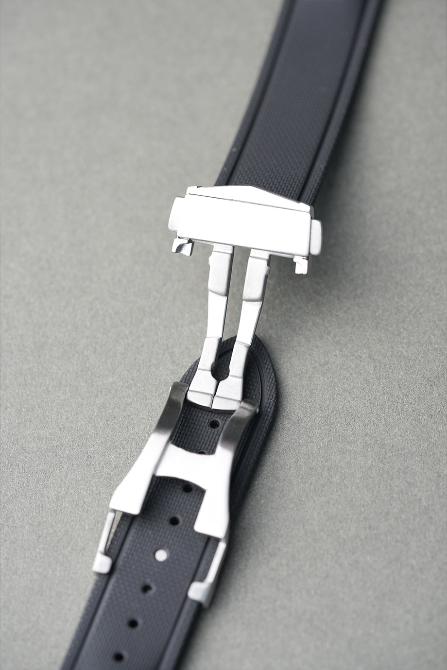 Sailcloth Effect FKM Rubber Strap with Deployant Clasp 20mm-22mm