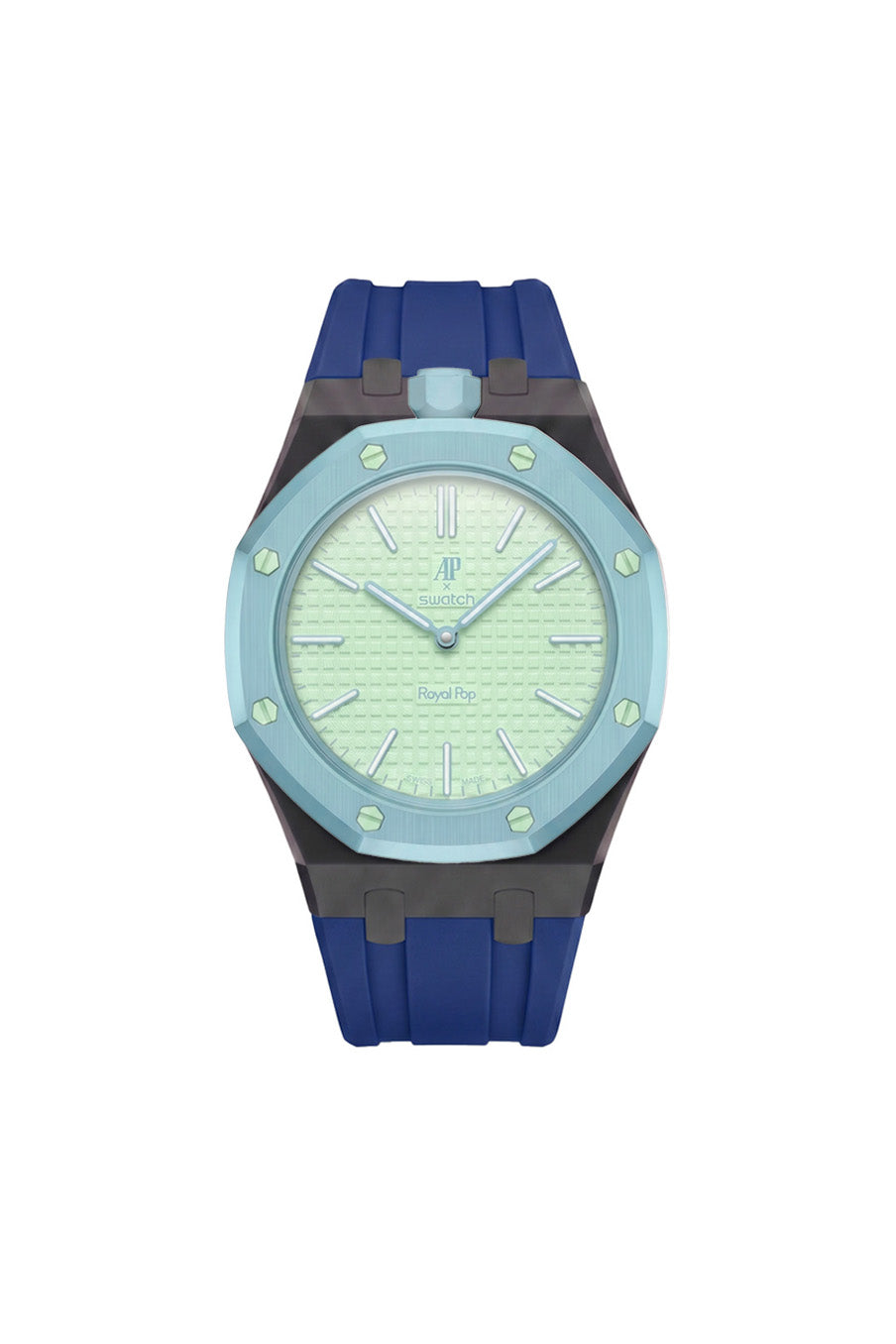 Blaue Acht Royal Pop Rubber Strap