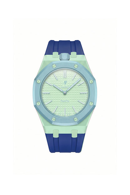 Blaue Acht Royal Pop Rubber Strap