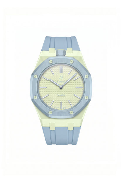 Blaue Acht Royal Pop Rubber Strap