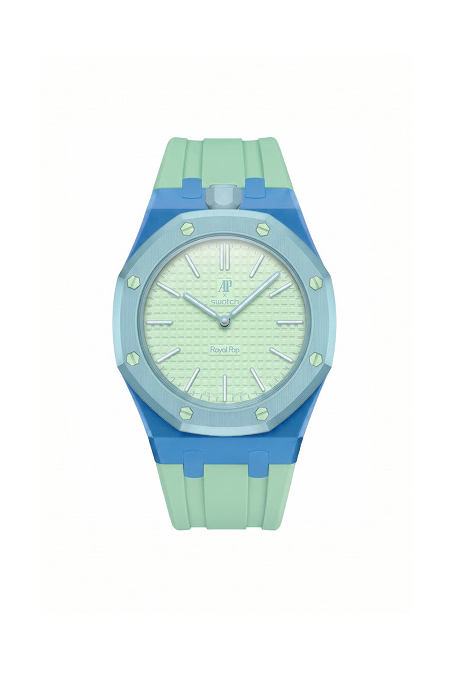 スウォッチ　オーデマピゲ　ロイヤルポップ BLAUE ACHT Blaue Acht Royal Pop Rubber Strap & Case | AP × Swatch – MGB WATCHES