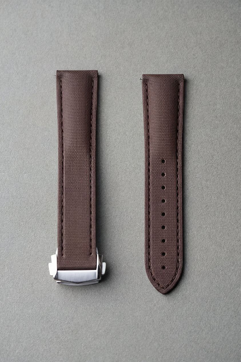 Breitling Navitimer Sailcloth FKM Rubber Strap with Deployant Clasp