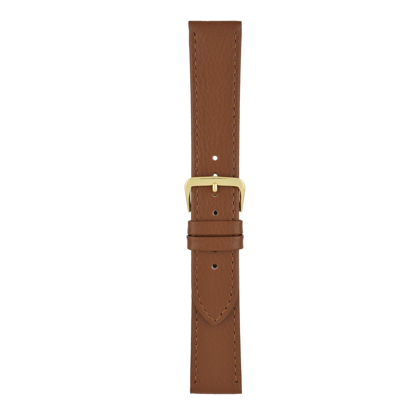 Buffalo Grain Stitched Leather Watch Strap (8mm-40mm)