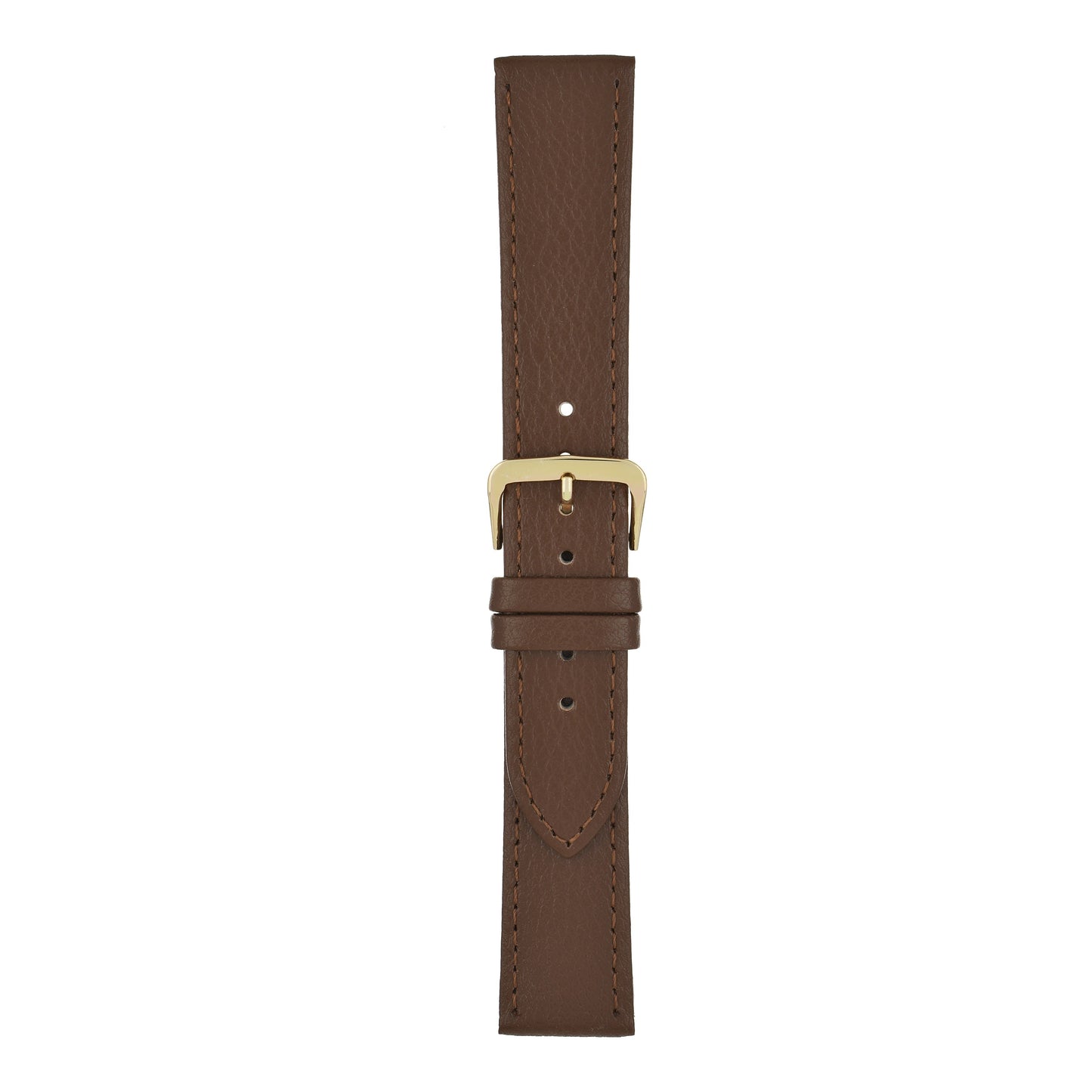 Buffalo Grain Stitched Leather Watch Strap (8mm-40mm)
