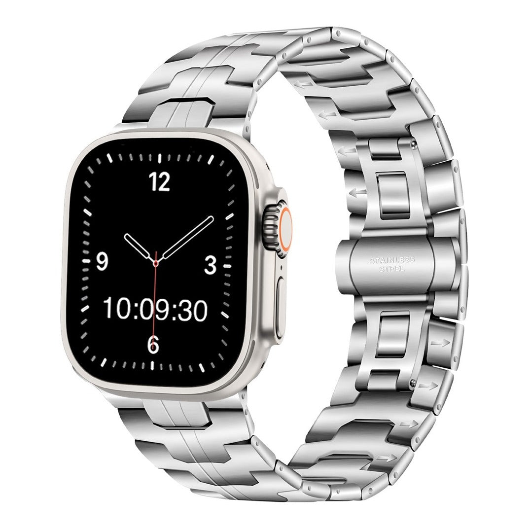 Centre Clasp Stainless Steel Watch Bracelet