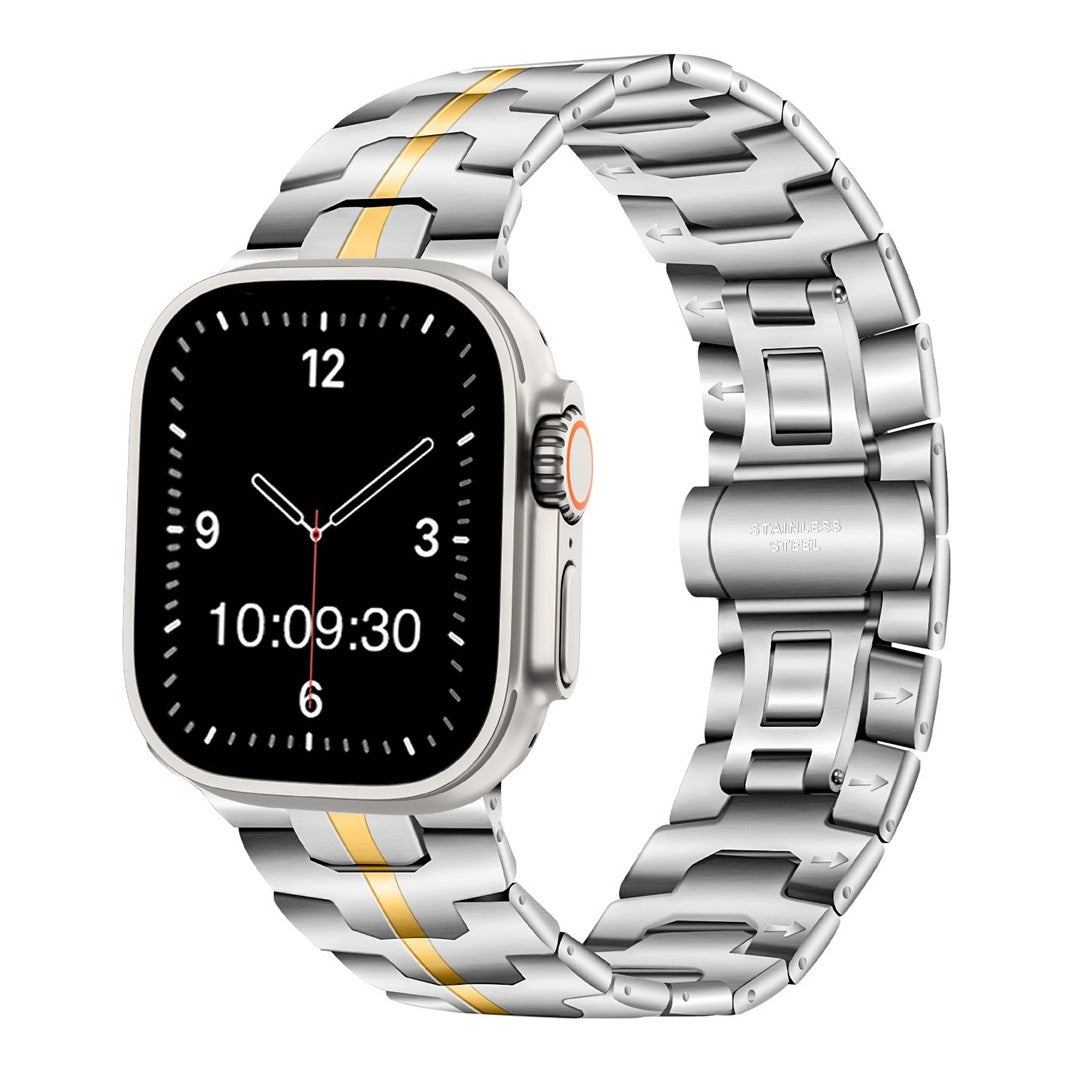 Centre Clasp Stainless Steel Watch Bracelet
