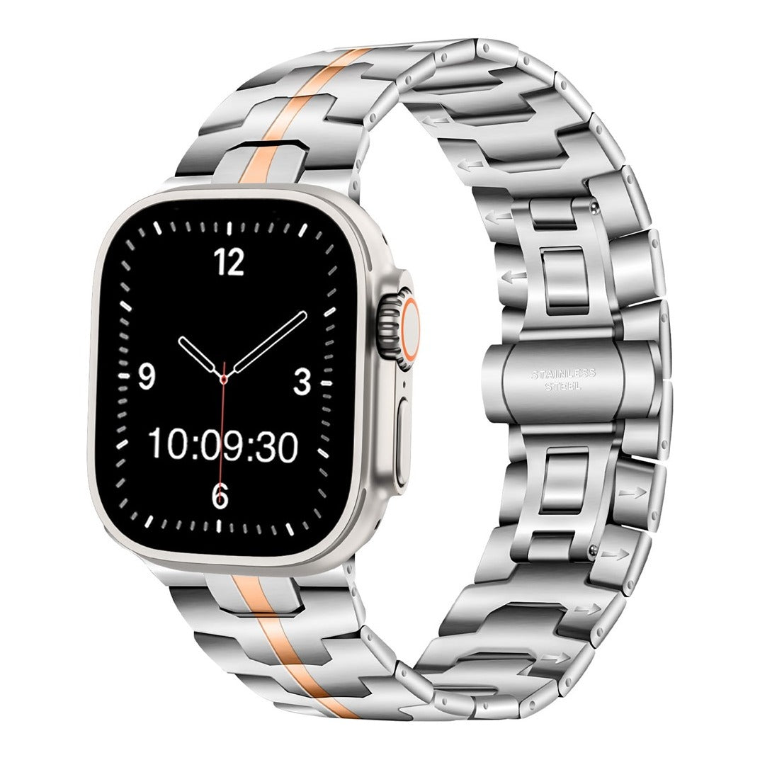 Centre Clasp Stainless Steel Watch Bracelet