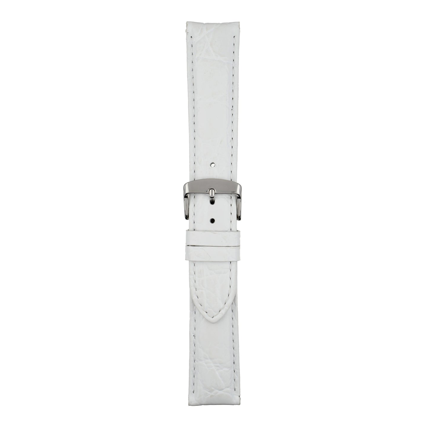 Classical Crocodile Grain Leather Watch Strap